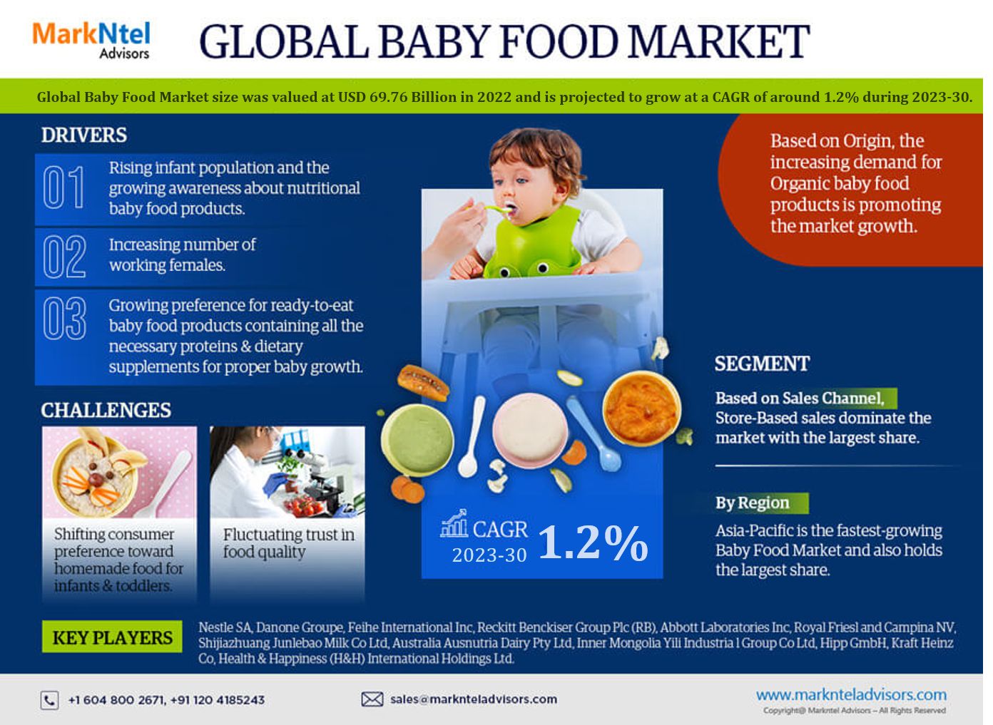 Future Trends in the Global Baby Food Market: Share, Forecast, Growth, Analysis 2023-2030